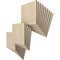 Ekena Millwork 11 3/4W x 11 3/4H x 3/8T Wood Hobby Boards, Birch, 25PK HBW12X12X375DBI - alternate 2